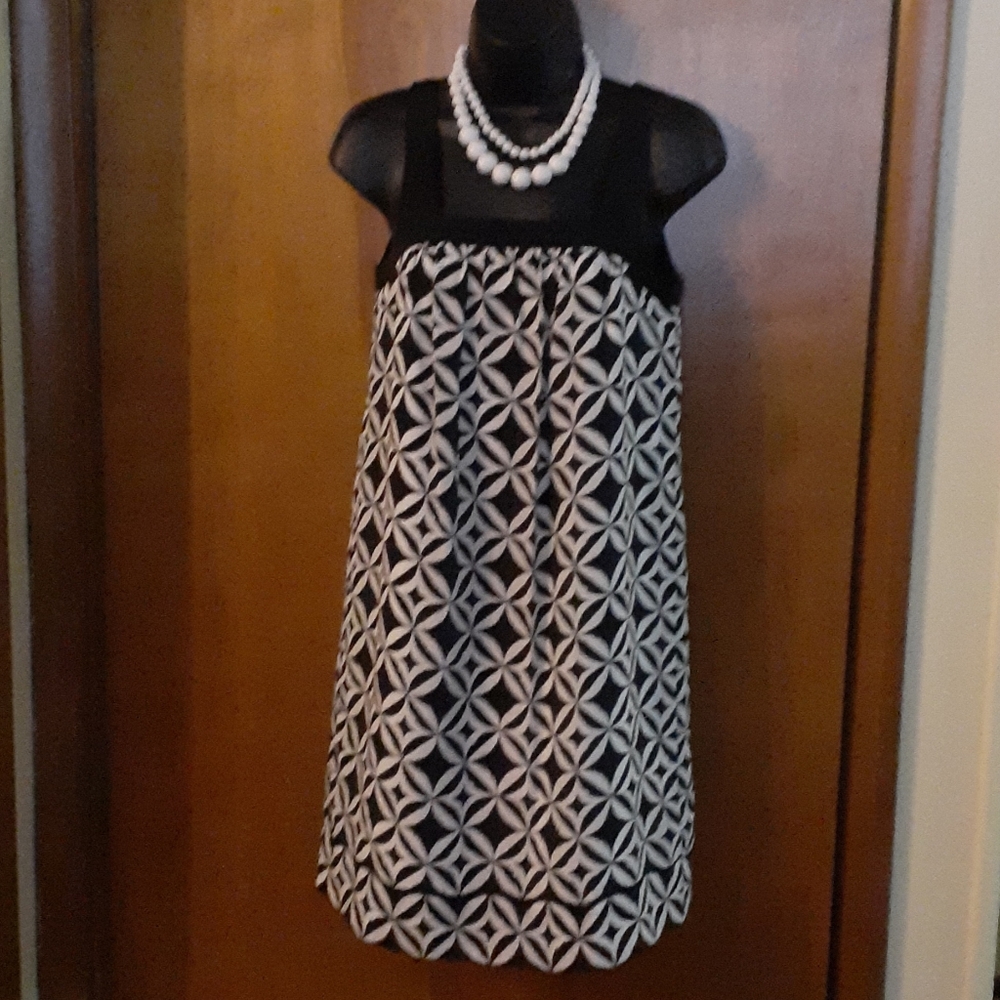 WHBM Silk Geometric Sundress LNC Size 0